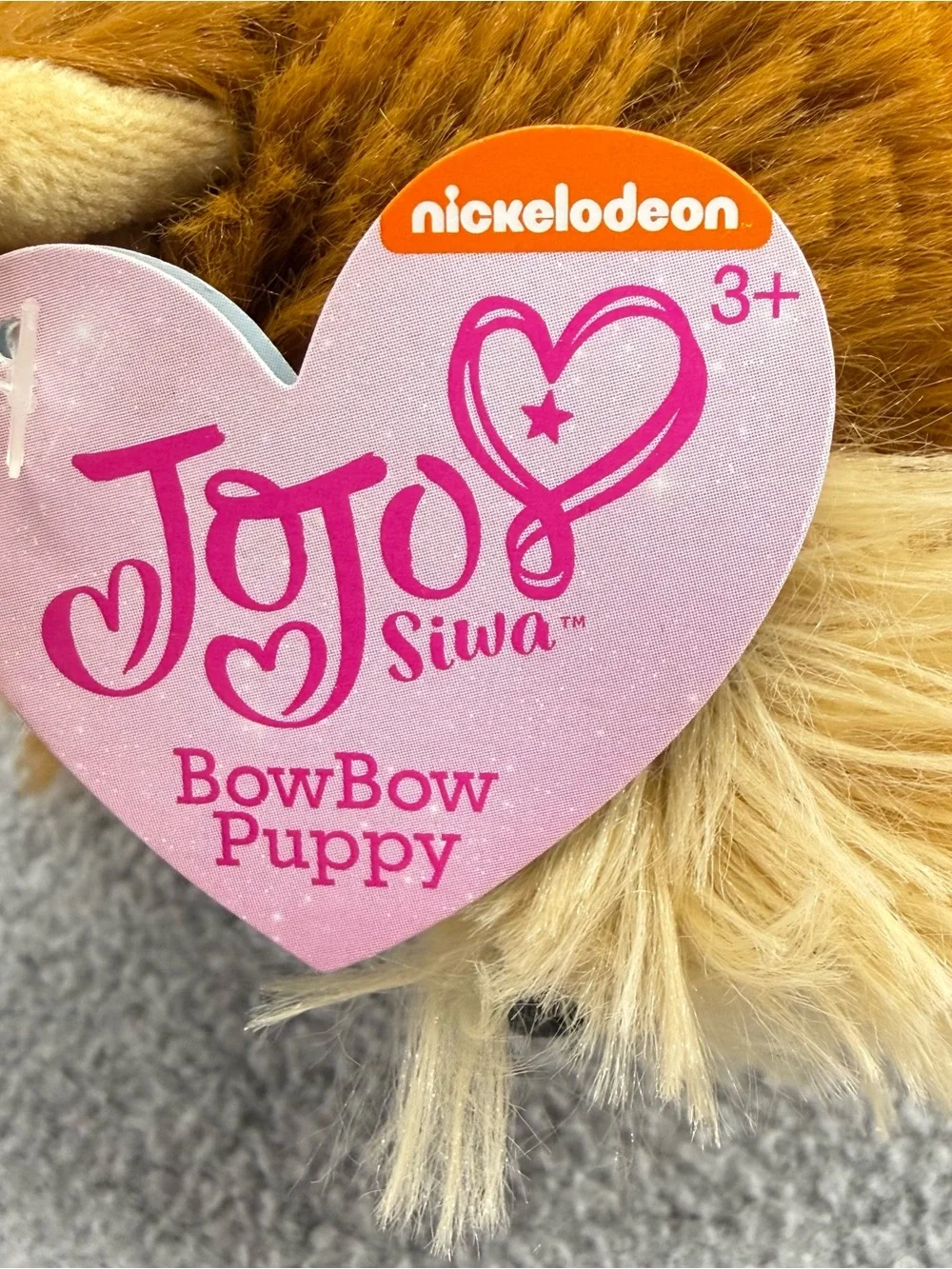 Nickelodeon Jojo Plush Siwa Bowbow Puppy Yorkie Tea Cup 2017 Viacom JustPlay NWT
